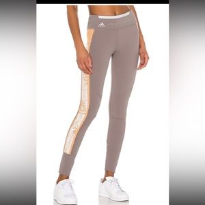 NWT Adidas by Stella McCartney- Run tight HR in carbon- size large